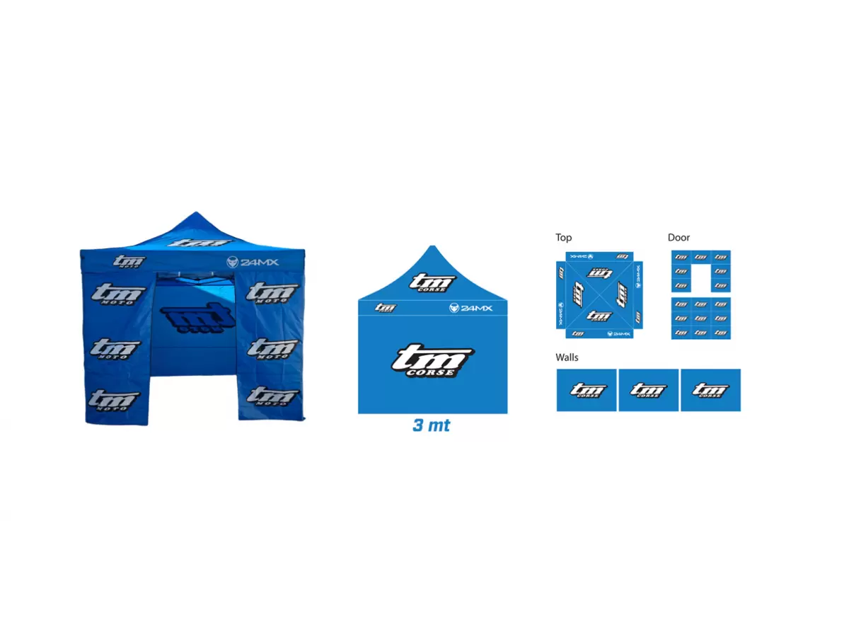 CARPA PLEGABLE 3x3m CON 4 PAREDES (INCLUYE PUERTA) | TM / 24MX